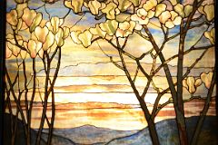 743 Magnolias and Irises - Louis Comfort Tiffany 1908 - American Wing New York Metropolitan Museum of Art